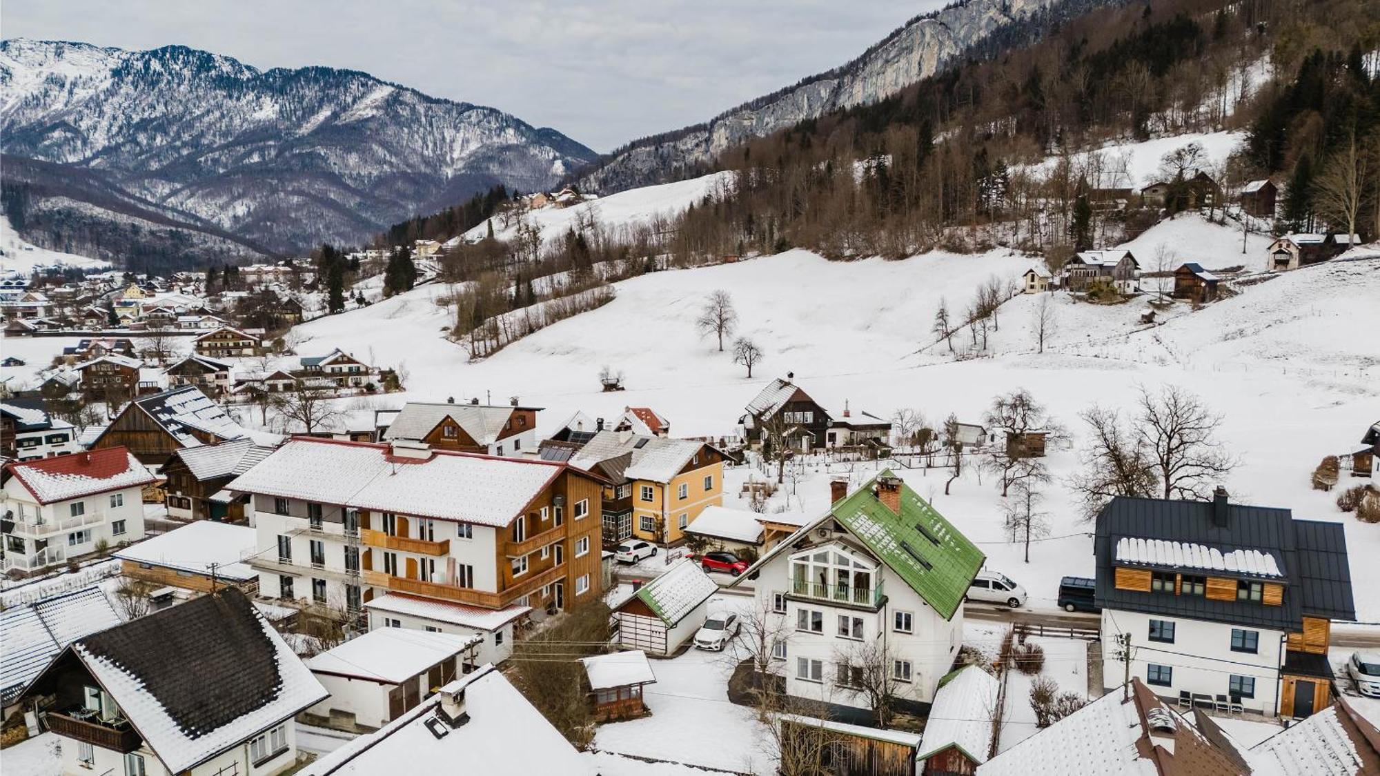 Moderne Ferienwohnung Mit Bergblick Bad Goisern Kültér fotó
